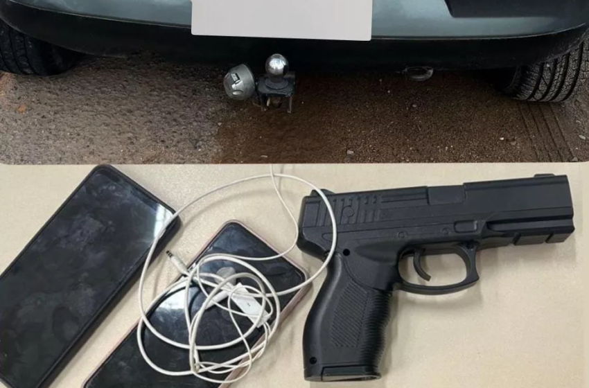  Homem é preso após PM apreender réplica de arma de fogo e recuperar veículo roubado no bairro da Palestina