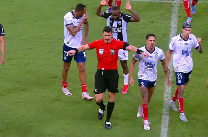  CBF disponibiliza revisão do pênalti marcado para o Bahia contra o Ceará